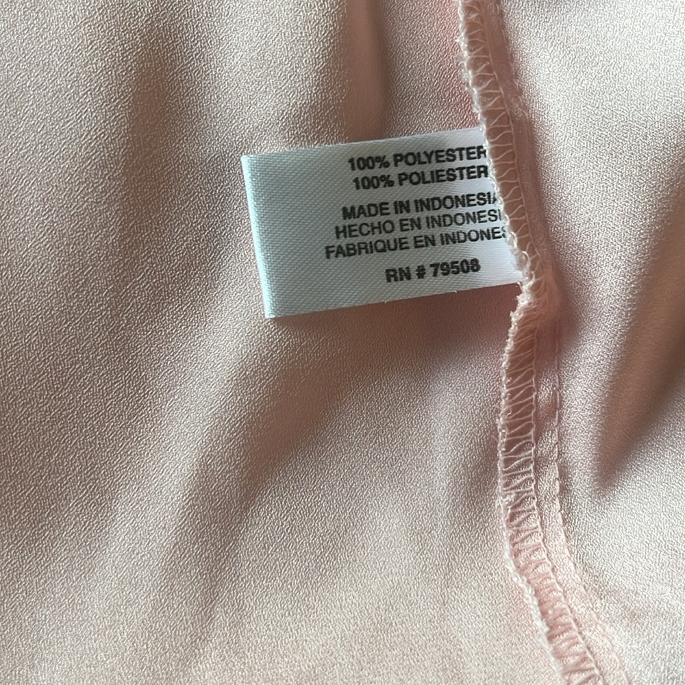 Velvet & Claire sheer blouse tiny ruffles coquette pink small - Picture 8 of 9